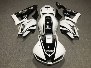 2013-2020 Black and White Design Honda CBR600RR Motorcycle Fairings Canada