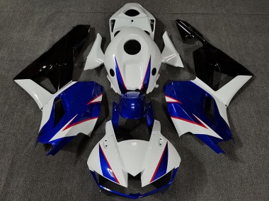 2013-2020 Gloss White and Deep Blue Honda CBR600RR Motorcycle Fairings Canada