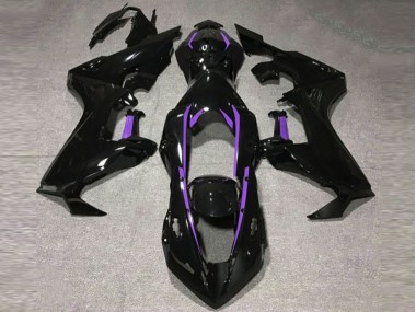 2017-2019 Gloss Black & Purple Lining Honda CBR1000RR Motorcycle Fairings Canada