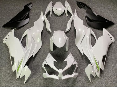 2019-2020 Pearl White Kawasaki ZX6R Motorcycle Fairings Canada