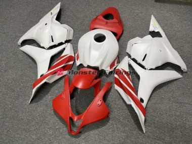 2009-2012 Matte Red/White Honda CBR600RR Motorcycle Fairings Canada